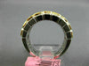 ESTATE 3.34CT WHITE & FANCY YELLOW DIAMOND 18K 2 TONE GOLD HALO ANNIVERSARY RING