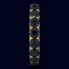 5.27CT BLACK DIAMOND 14KT YELLOW GOLD 3D SHARED PRONG WEDDING ANNIVERSARY RING