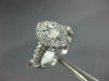 ESTATE 1.32CT DIAMOND 14K WHITE GOLD MARQUISE & ROUND HALO ENGAGEMENT RING #1542