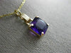 ESTATE 1.50CT AAA AMETHYST 14KT YELLOW GOLD 3D SOLITAIRE FLOATING PENDANT #26240