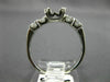 ANTIQUE .55CT DIAMOND PLATINUM 3D ROUND FISHTAIL SEMI MOUNT ENGAGEMENT #21989