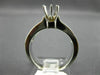 WIDE .96CT DIAMOND 14KT WHITE GOLD 3D PRINCESS SEMI MOUNT ENGAGEMENT RING #18891