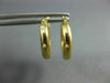 ESTATE SMALL 14KT YELLOW GOLD 3D CLASSIC HOOP EARRINGS #25146