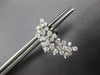 ESTATE 1.26CT DIAMOND 18KT WHITE GOLD HANDCRAFTED MOON CHANDLER HANGING EARRINGS