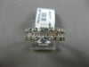 ESTATE 1.52CT ROUND & BAGUETTE DIAMOND 18KT WHITE GOLD 3D MULTI ROW WEDDING RING