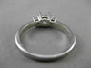 ESTATE .25CT DIAMOND 14KT WHITE GOLD 3 STONE SEMI MOUNT ENGAGEMENT RING #18591