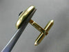 ESTATE .40CT SAPPHIRE 14K YELLOW GOLD MOTHER OF PEARL CLASSIC CUFF LINKS #25111