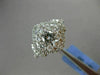 ESTATE LARGE 1.50CT DIAMOND 14KT WHITE GOLD 3D CLUSTER SQUARE FILIGREE LOVE RING