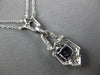1.04CT DIAMOND & AAA AMETHYST 14KT WHITE GOLD 3D CUSHION & ROUND LARIAT NECKLACE