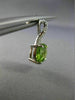 ESTATE 14KT WHITE GOLD HANGING EARRINGS. 3D SQUARE INFINITY DESIGN