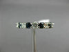 ESTATE 2.82CT ROUND DIAMOND & AAA SAPPHIRE 14KT WHITE GOLD ETERNITY RING #22274
