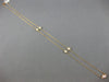 ESTATE .30CT DIAMOND 14KT ROSE GOLD 3D CLASSIC FIVE STONE BY THE YARD NECKLACE