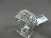 ESTATE WIDE .50CT DIAMOND 14KT WHITE GOLD 3D OPEN FILIGREE SEMI ETERNITY RING