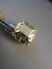 ESTATE LARGE SQUARE 2.95CT DIAMOND PRINCESS CUT 14KT YELLOW GOLD CLIP EARRINGS