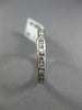 ESTATE 1.0CT DIAMOND 14KT WHITE GOLD 3D ETERNITY WEDDING ANNIVERSARY RING #22435