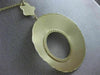 ESTATE EXTRA LARGE .67CT DIAMOND 14KT YELLOW GOLD 3D MATTE & SHINY OVAL NECKLACE