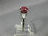 4.17CT DIAMOND & AAA STAR RUBY SAPPHIRE 14K WHITE GOLD 3D ENGAGEMENT RING #26564