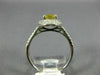 1.41CT DIAMOND & AAA YELLOW TOPAZ 14KT WHITE GOLD 3D OVAL HALO ENGAGEMENT RING