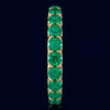 3.10CT AAA EMERALD 14KT YELLOW GOLD CLASSIC SHARED PRONG ETERNITY FUN LOVE RING