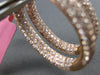 LARGE 6.08CT PINK DIAMOND 18KT ROSE GOLD MULTI ROW INSIDE OUT HANGING EARRINGS