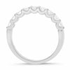 ESTATE .71CT DIAMOND 14KT WHITE GOLD 3D SEMI ETERNITY WEDDING ANNIVERSARY RING