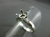 ESTATE .50CT DIAMOND 14KT WHITE GOLD SQUARE SEMI MOUNT ENGAGEMENT RING #1275
