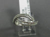 ESTATE .37CT DIAMOND 18KT WHITE GOLD MULTI ROW INFINITY SEMI ETERNITY LOVE RING