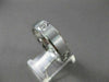 ESTATE WIDE 0.14CTW DIAMOND 14KT WHITE GOLD 4 STONE ETOLIE MENS RING #14553