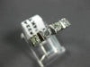 ESTATE WIDE .74CT DIAMOND 14K WHITE GOLD 5 STONE CHANNEL ANNIVERSARY RING #22470