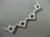 ESTATE .48CT DIAMOND 14KT WHITE GOLD 3D INTERCHANGEABLE SQUARE PENDANT NECKLACE