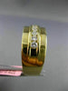 ESTATE WIDE .79CT DIAMOND 18KT WHITE GOLD 3D 12 STONE SEMI ETERNITY WEDDING RING