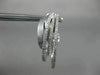 ESTATE LARGE .79CT DIAMOND 14KT WHITE GOLD 3D MULTI ROW CLIP ON HANGING EARRINGS