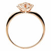 ESTATE WIDE .23CT DIAMOND 18KT ROSE GOLD 3D PEAR SHAPE CLUSTER LOVE FUN RING