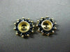 ANTIQUE .48CT AAA ROUND SAPPHIRE 14KT YELLOW GOLD EARING JACKETS 11mm #20877