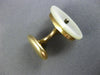 ANTIQUE AAA MOTHER OF PEARL 14K YELLOW GOLD CLASSIC HANDCRAFTED CUFF LINK #26424