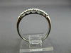 ESTATE .07CT OLD MINE DIAMOND 14KT WHITE GOLD FIVE STONE ANNIVERSARY RING #26203
