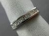 ESTATE .45CT PRINCESS DIAMOND 14KT WHITE GOLD FILIGREE ANNIVERSARY RING #10360