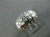 ANTIQUE WIDE .50CT DIAMOND PLATINUM 3D FILIGREE WEDDING ANNIVERSARY RING #26220