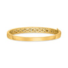 WIDE 1.13CT DIAMOND 14K YELLOW GOLD ROUND & BAGUETTE ETOILE CUFF BANGLE BRACELET