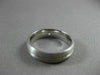 ESTATE .08CT DIAMOND 14KT WHITE GOLD SOLITAIRE ETOILE BURNISH GYPSY RING #22475