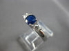 1.16CT DIAMOND & AAA SAPPHIRE 18KT WHITE GOLD ROUND LUCIDA ENGAGEMENT RING 28168