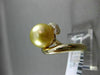 ESTATE LARGE .62CT DIAMOND 14KT YELLOW GOLD 3D GOLDEN SOUTH SEA PEARL SWIRL RING