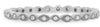 ESTATE .07CT DIAMOND 14KT WHITE GOLD ETERNITY FILIGREE WEDDING ANNIVERSARY RING