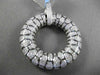 ESTATE MASSIVE 2.10CT DIAMOND 18K WHITE & BLACK GOLD 3D CIRCLE OF LIFE PENDANT