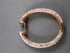 LARGE 6.08CT PINK DIAMOND 18KT ROSE GOLD MULTI ROW INSIDE OUT HANGING EARRINGS