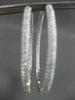 ESTATE LARGE 5.21CT DIAMOND 14KT WHITE GOLD 3D DOUBLE SIDED HOOP EARRINGS