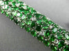 ESTATE MASSIVE 40.02CT DIAMOND & TSAVORITE 18K WHITE GOLD 3D GRADUATING BRACELET