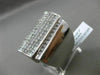 ESTATE MASSIVE 3.02CT DIAMOND ROUND & PRINCESS 14KT WHITE GOLD 3D INVISIBLE RING