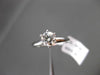 ESTATE .66CT DIAMOND 14KT WHITE GOLD CLASSIC SOLITAIRE ENGAGEMENT RING BEAUTIFUL