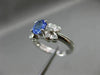 ESTATE .87CT DIAMOND & AAA TANZANITE 14KT WHITE GOLD BUTTERFLY FUN RING #11092